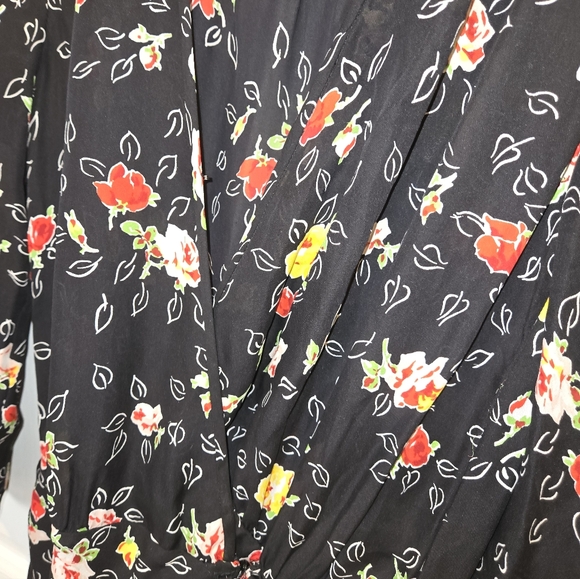 Veronica Beard Floral Wrap-Style Dress – Size 2 #N2 - Picture 3 of 7